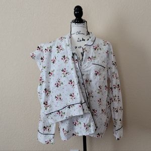 J.Crew Strawberry Pajama Set, Size L